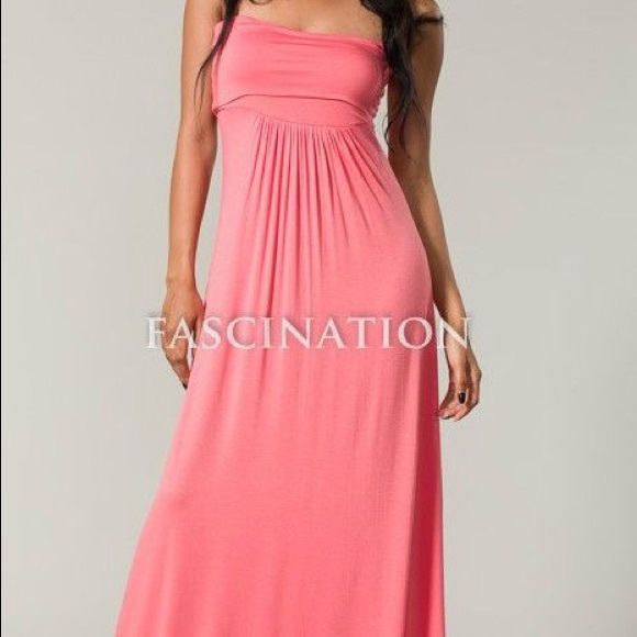 Red Strapless Maxi - Picture 2 of 2